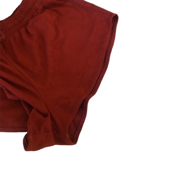 Forever 21 Red Velvet Super Soft Booty Shorts- Elastic Waistband & Tie Sting M - Picture 5 of 5